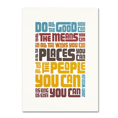 Trademark Fine Art Megan Romo 'Do Good III' Canvas Art, 14x19 MR0151-C1419GG